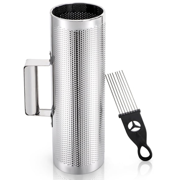 Foraineam Stainless Steel Guiro with Scraper, 12" x 4" Professional Latin Hand Percussion Instrument, Band Accompaniment Musical Training T