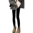 thumbnail image 2 of Pantalones de tiburón de otoño e invierno, forro polar, ropa exterior gruesa, pantalones Barbie ajustados y cálidos, bolsillo, cintura alta, leggings de mujer que contraen el vientre, 2 of 2