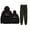 Black, variant on Clave Especial Tour 2025 Sweatsuit Vintage Hoodies Jogger Pants Sets Casual Fall Suit