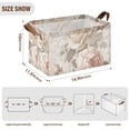 thumbnail image 7 of Yayeee Foldable Storage Basket for Shelves with Handles Set of 2 Waterproof Cloth Bins, Lace and Floral, 7 of 7