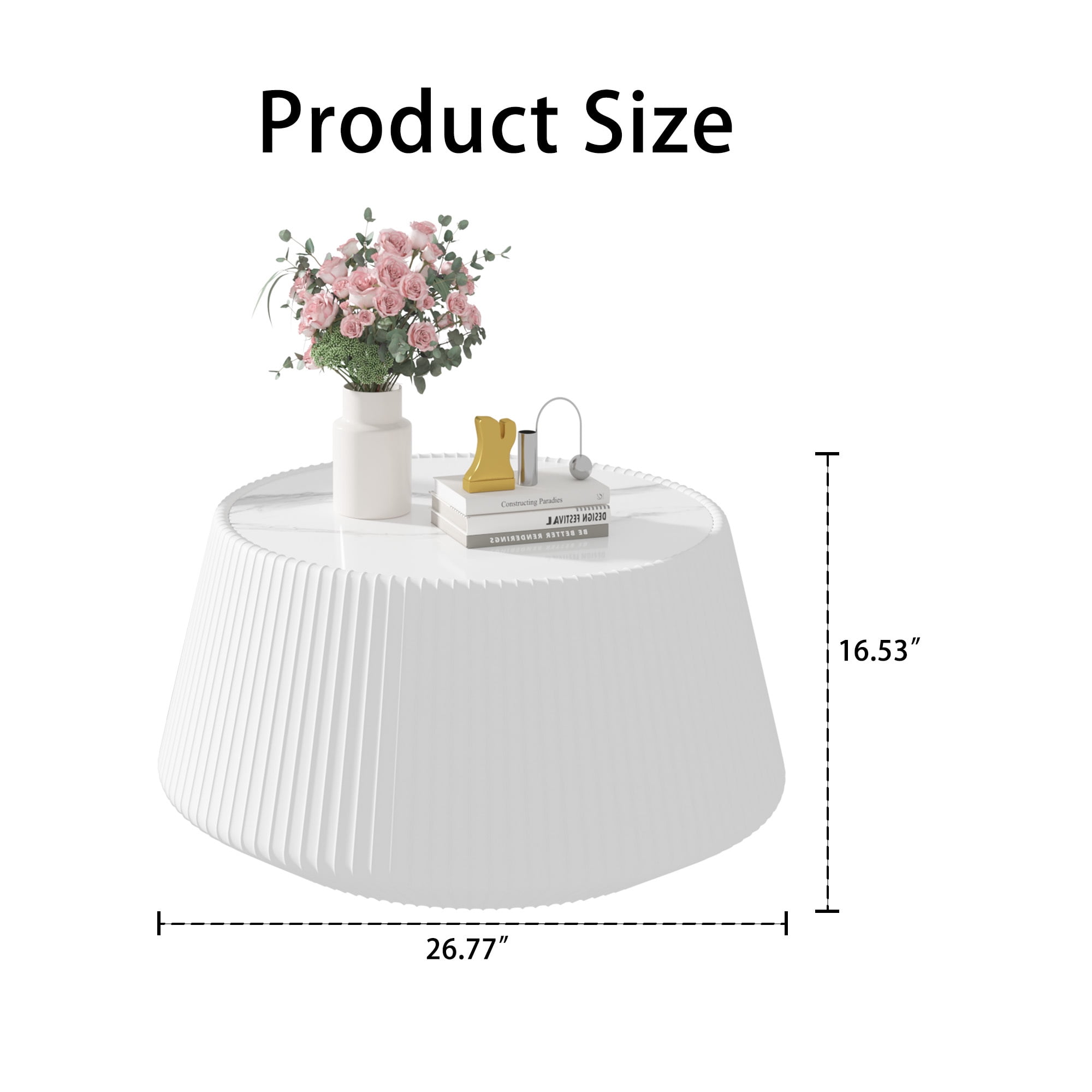 Leumius Light Sintered Stone Top Cup Shape Leather Coffee Modern Sofa Table for Apartment Living Room Furniture White 1
