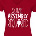 thumbnail image 4 of Inktastic Some Assembly Required Left Leg Amputee Women's V-Neck T-Shirt, 4 of 5