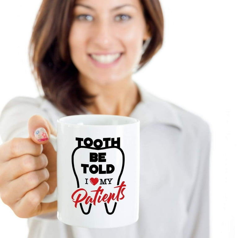 Funny Dental Tooth Mug - 'I Pull Out' Coffee Cup For Future Dentists, Great Christmas Birthday Gift