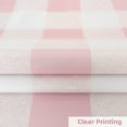 thumbnail image 5 of DriftAway Buffalo Checker Pattern Grommet Room Darkening Window Curtains Printed Plaid, 2 Panels, 52" x 84", Pink, 5 of 9