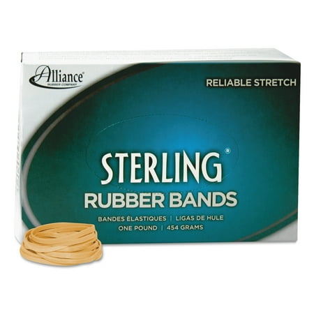Alliance Sterling Ergonomically Correct Rubber Bands, #31, 2-1/2 x 1/8, 1200 Bands Per Box