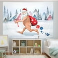 thumbnail image 4 of Sevenstars Christmas Tapestry Santa Claus Tapestry Wall Hanging for Room Decor,59.1" x 51.2", 4 of 6