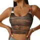 thumbnail image 1 of Fotbe Rustic American Flag Wood Sujetador Deportivo Largo sin Aros para Mujer con Almohadillas y Soporte Medio, Transpirable y Absorbente, Camiseta Tipo Chaleco o Tank Top-XX-Large, 1 of 8
