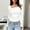 White, variant on TIANZEN Women's One Shoulder Long Sleeve Top Pleated Going Out Top Slim Fit Shirt Cropped Top Mens Thermal Underwear Set Polyester Thermal Underwear Thermal Underwear Tops for Women Cold Weather
