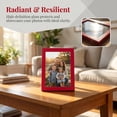 thumbnail image 4 of REGALWOVEN Classic Wood Picture Frame,for Wall Mounting or Tabletop Display, Horizontal and Vertical Home Decor Red 4" x 6", 4 of 5