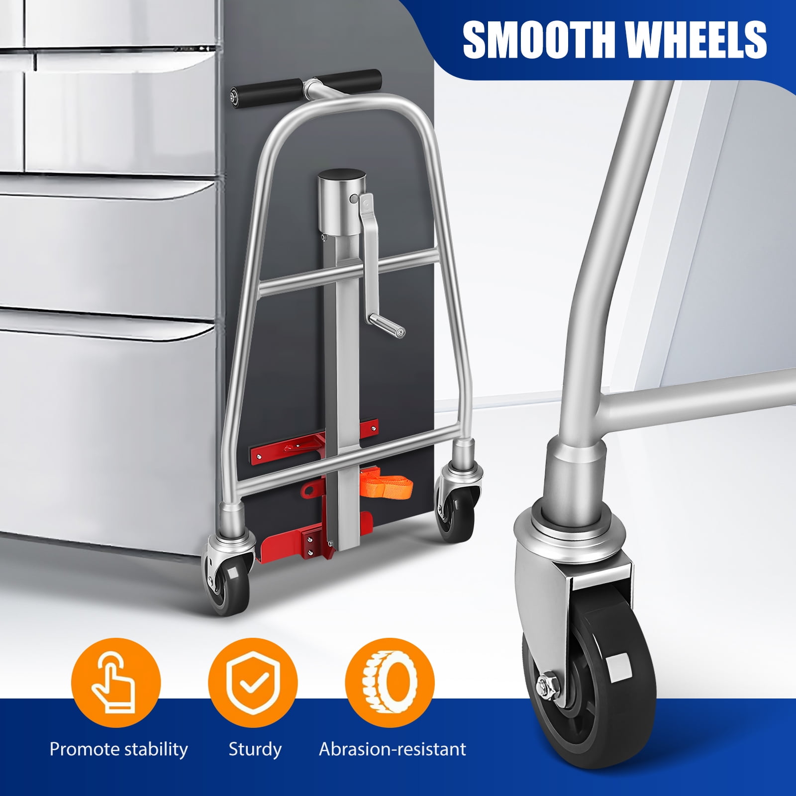 Toyandona Furniture Lift Mover Heavy Duty Furniture Mover Dolly Kit 500kg 1102lb Load Capacity Hand Truck 32.62X19.65X15.33in