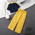 thumbnail image 4 of RXIRUCGD 2025 Vêtements d'Été pour Enfants Mode Ensemble Deux Pièces Manches Courtes Col Rond Pantalon Décontracté, 4 of 8