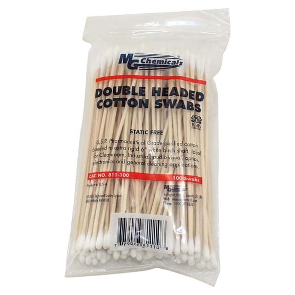 Mg Chemicals 811-100 Double Headed Cotton Swab, 100 Piece