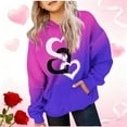 thumbnail image 1 of Cowsor Sweat à Capuche pour Enfants / Manches Longues Imprimé Col Rond / Tissu Extensible Doux / Tenue Décontractée Chaude pour École Quotidienne / Garçons Filles 2-14 Ans, 1 of 5