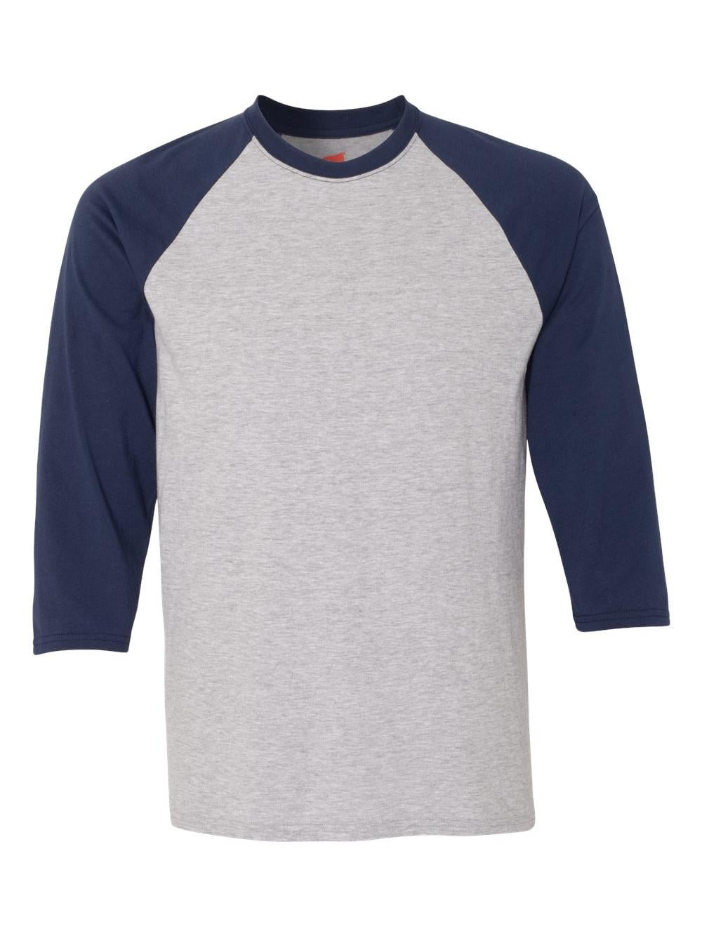Hanes T-Shirts X-Temp™ Three-Quarter Sleeve Baseball T-Shirt - Walmart.com