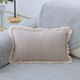 thumbnail image 5 of Flax pillow cover-office waist pillow cover-bedside cushion cover - beige, 5 of 5