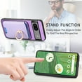 thumbnail image 4 of Allytech Google Pixel 7 Case, Detachable Magnetic Wallet Case with Card Holder & Ring Stand, Support Car Mount, Premium PU Leather Shockproof Durable Protective Slim Case Cover - Purple, 4 of 10