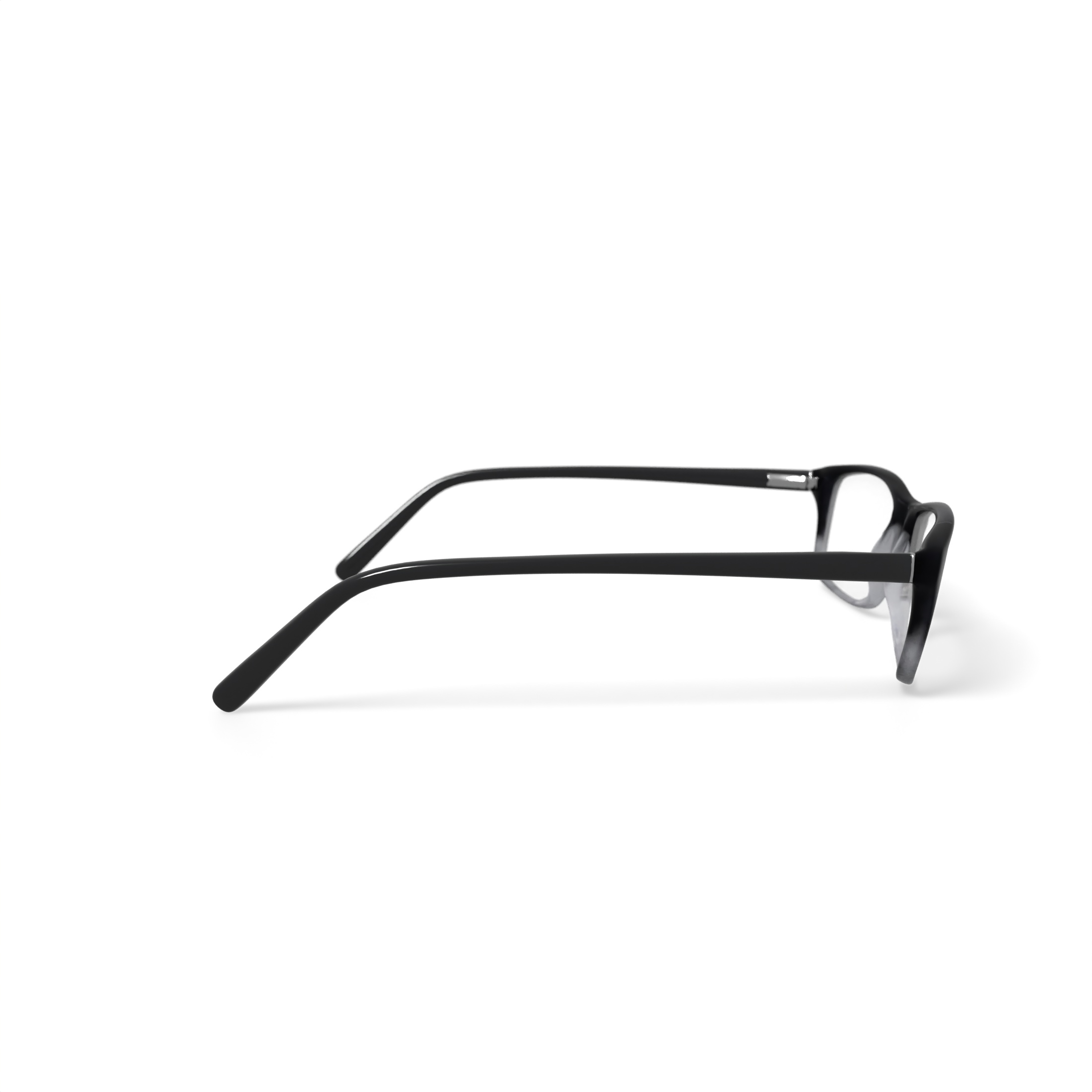 Walmart Men's DNA4011 Rectangular Prescription Eyeglasses with Case, Black Gradient
