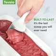 thumbnail image 4 of Tovolo Ice Cream Scoop White Dishwasher Safe Heavy Duty Ice Cream Scooper with Elevated Tilt Up Design, Heat Retaining Ice Cream Scoops with Non Slip Handle for Cookie Dough, 4 of 6