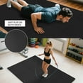 thumbnail image 3 of BalanceFrom 1/2 In. Thick Flooring Puzzle Exercise Mat with High Quality EVA Foam Interlocking Tiles, 12 Piece, 48 Sq Ft. Black, 3 of 7