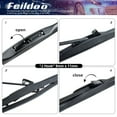 thumbnail image 3 of Feildoo 21 in & 20 in Windshield Wiper Blades Fit For Lexus SC400 1994 21"&20" Premium Hybrid Wiper Replacement For J U HOOK Wiper Arm, Car Front Window (Pack of 2), FL2183EB, 3 of 7