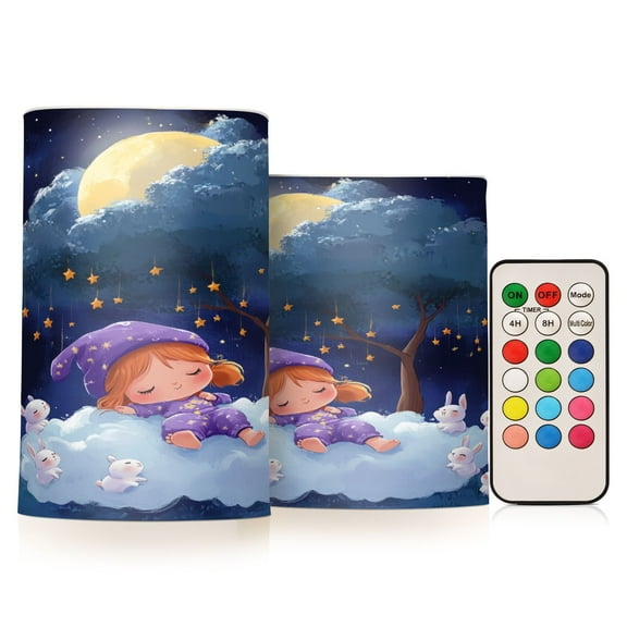 BZSMCE Flameless Candles LED Lights Baby Sleeping Creativity Battery Candles