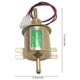 thumbnail image 3 of Anxingo 12V Low Pressure Electric Fuel Pump, HEP-02A Universal Inline Fuel Pump for Cars, Lawn Mower & Generators Gas Diesel Engine 2.5-4 PSI, 3 of 7