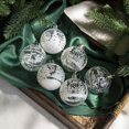 thumbnail image 4 of 6 piezas/caja de 6 cm, bolas de Navidad transparentes para pintar, adornos para árbol de Navidad de Año Nuevo, decoración para el hogar, regalos de Navidad 2023, 4 of 5
