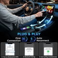 thumbnail image 5 of Elrina 2026 New-Gen Wireless CarPlay Adapter with Button Control, 5s Fast Auto-Reconnect Ultra Mini Wired to Wireless Plug & Play Adapter for iPhone & Android Auto, Stable 5.8GHz WiFi, Bluetooth 5.4, 5 of 9