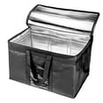 thumbnail image 4 of Yalin XXXL Large Insulated Cooler Bag, Styrofoam Cooler of Keep Food Hot or Cold, Reusable Double Zipper Food Delivery Bag for Grocery Shopping, 23" W x 15" H x 14" D ( Black ), 4 of 6