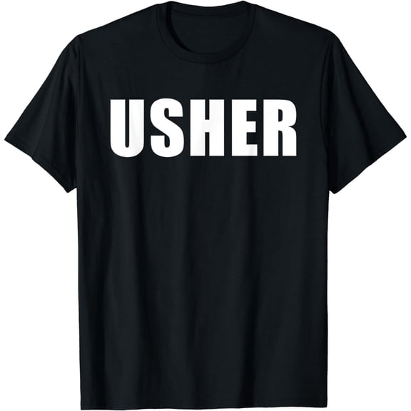 Church Usher - Christian Faith Staff & Volunteer, Uniform T-Shirt mens t hirt men，black，women，misfits，journey ，boys