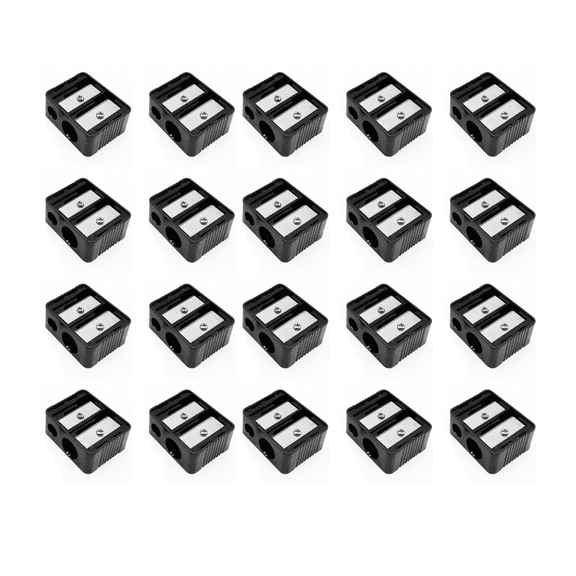 ZHIGUANG Dual Pencil Sharpener Dual-Pencil Eyeliner, Essential Tool , 20 ct
