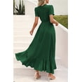 thumbnail image 2 of Vestido largo cruzado PRETTYGARDEN con estampado floral, escote en V y abertura - Talla L, 2 of 8