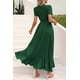thumbnail image 2 of Vestido PRETTYGARDEN Maxi Cruzado Verde Oscuro con Escote en V XXL, 2 of 8