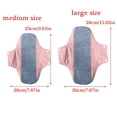 thumbnail image 3 of Reusable Leakproof Underwear Pad Graphene Cotton Antibacteria Washable Sanitary Napkin For Women Menstrual Protection Light yellow 22 by 28, 3 of 4