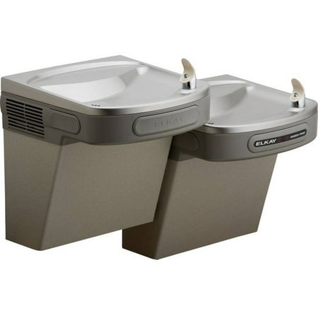 Elkay EZOSTLVR8SC Versatile Bi-Level Hands-Free Water Cooler - 8 GPH, Vandal Resistant, Non-Filtered, 115v, Stainless
