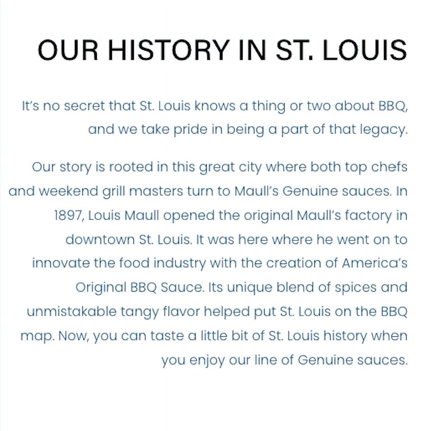 Maull's Classic BBQ Sauce Oldest Sauce In America 38 oz Bottle Original (Pack of 2)