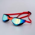 thumbnail image 4 of Gafas de natación Colamx para adultos profesionales de moda Rojo, 4 of 8