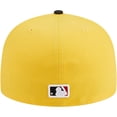 thumbnail image 4 of Men's New Era Yellow/Black Boston Red Sox Grilled 59FIFTY Fitted Hat, 4 of 5