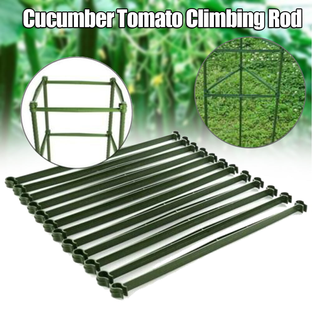 Details about   12/24Pc Adjustable Tomato Trellis Connectors Stake Arms Cage Plant Plastic Stake 