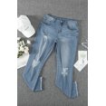 thumbnail image 4 of POGLIP Jeans Slim Fit Déchirés Bleu Ciel pour Femmes, 4 of 6