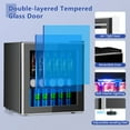 thumbnail image 7 of Canddidliike 60 Can Beverage Mini Refrigerator with Glass Door, Fridge with Freezer, Fridge, 7 of 7