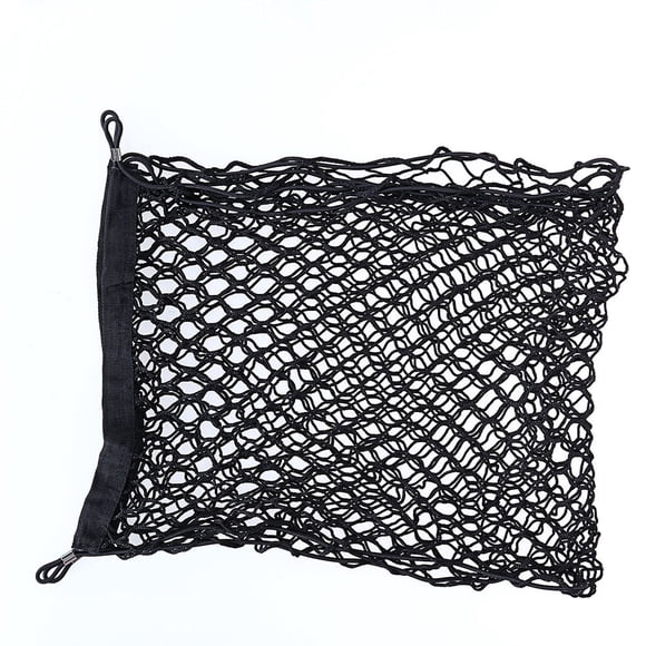 FONDOTIN 1Pc Black Nylon Trunk Mesh Net Car Storage Organizer Strong Cargo Net for Travel Needs