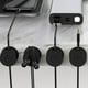 thumbnail image 5 of Clips organizadores magnéticos de 6 paquetes • hebilla para gestión de cables de sobremesa • soporte redondo fijo para cable de datos para teléfono y USB, 5 of 6