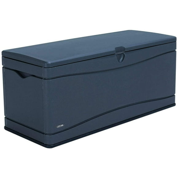 LIFETIME - Boîte de rangement de 130 gallons, gris carbonisé