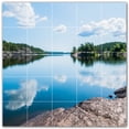thumbnail image 1 of Picture-Tiles.com: Lakes Ceramic Tile Wall Mural WAL500790-55M. 30"W x 30"H using (25) 6" x 6" Ceramic Tiles-Satin Finish, 1 of 3