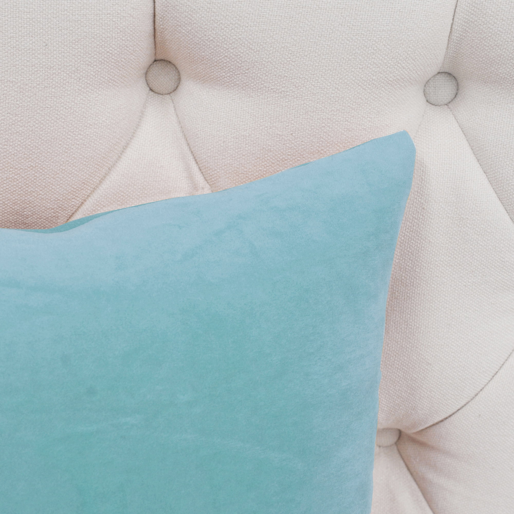 Home Soft Things Supersoft 20-inch Throw Pillow Covers (Set of 4) Light Blue Polyester