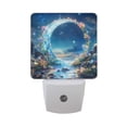 thumbnail image 6 of Yayeee LED Night Light for The Home Plug in With Light Sensors 2 Pack, Floral Moon, 6 of 6