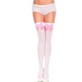 thumbnail image 1 of Sonducket 1 par de medias por encima de la rodilla, calcetín decorativo de moda, accesorio de vestir de medias decorativas para Cosplay, fiesta, Bar, club Disfraces de disfraces Blanco Rosa Tipo 2 Sonducket AP014092-08, 1 of 6