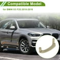 thumbnail image 3 of Cubierta de recorte de tirador de panel de puerta del lado del conductor delantero para BMW X3 F25 2010-2016, manija de puerta interior, cubierta de tirador de puerta No.51419209215 Beige ABS 1 Pc, 3 of 6