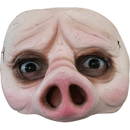 Half Pig Mask Halloween Accessory